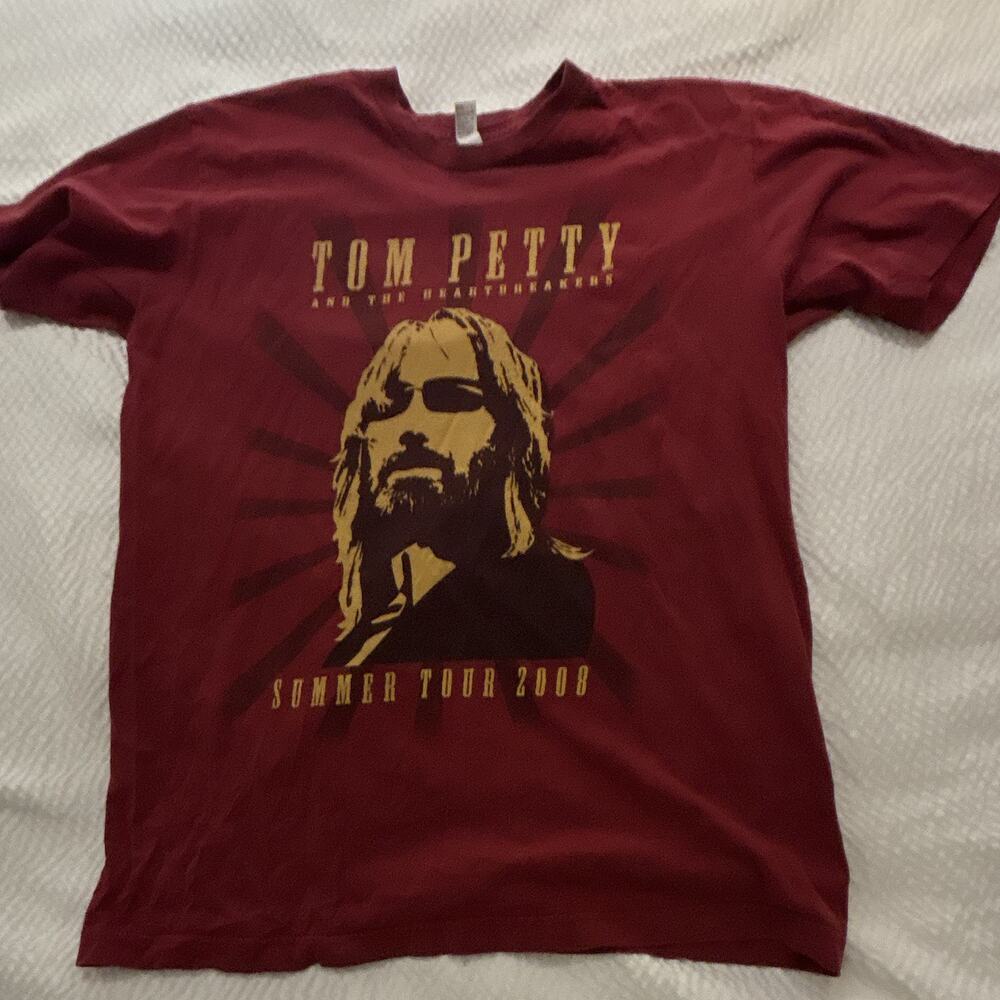 American Apparel Tom Petty & The Heartbreakers Summer Tour 2008 Red Tee M